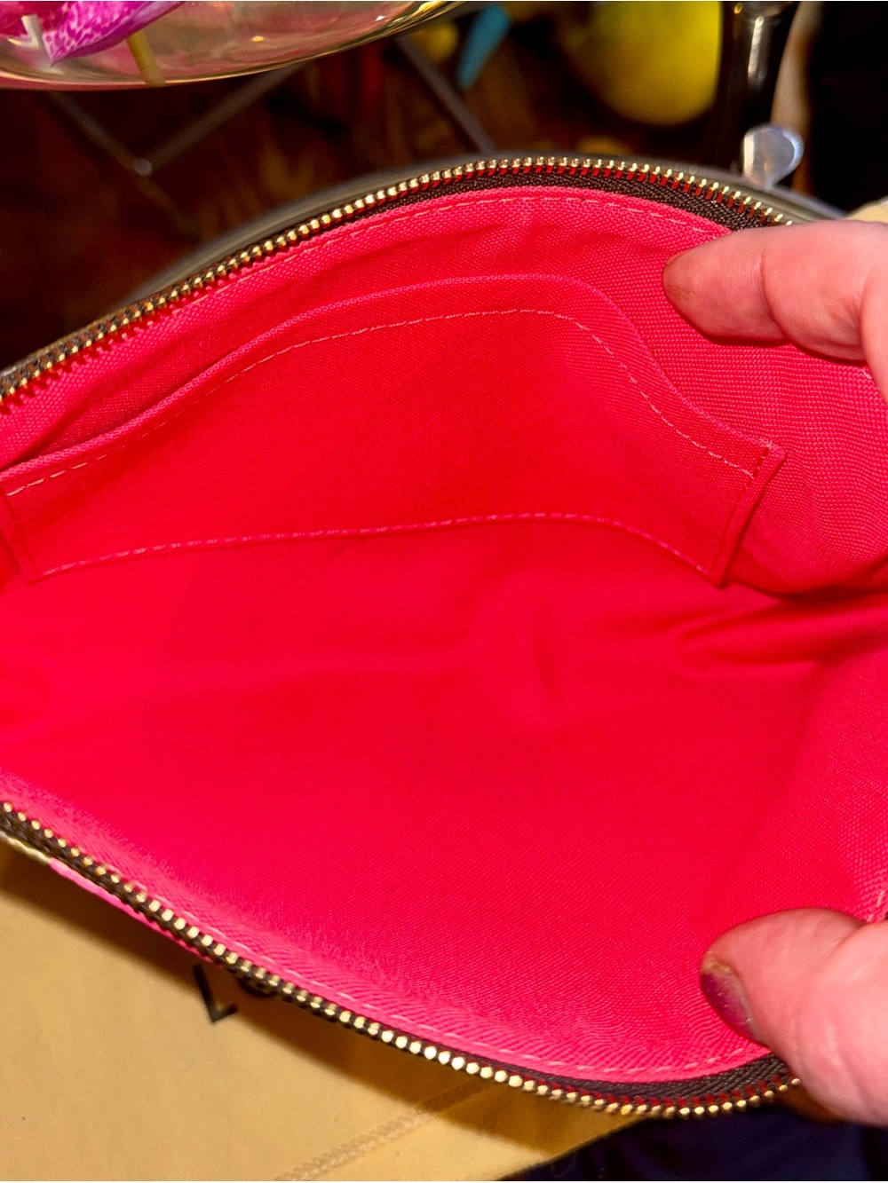 LOUIS VUITTON V POCHETTE ACCESSORIES  BAG GORGEOUS 👀! - Picture 8 of 16